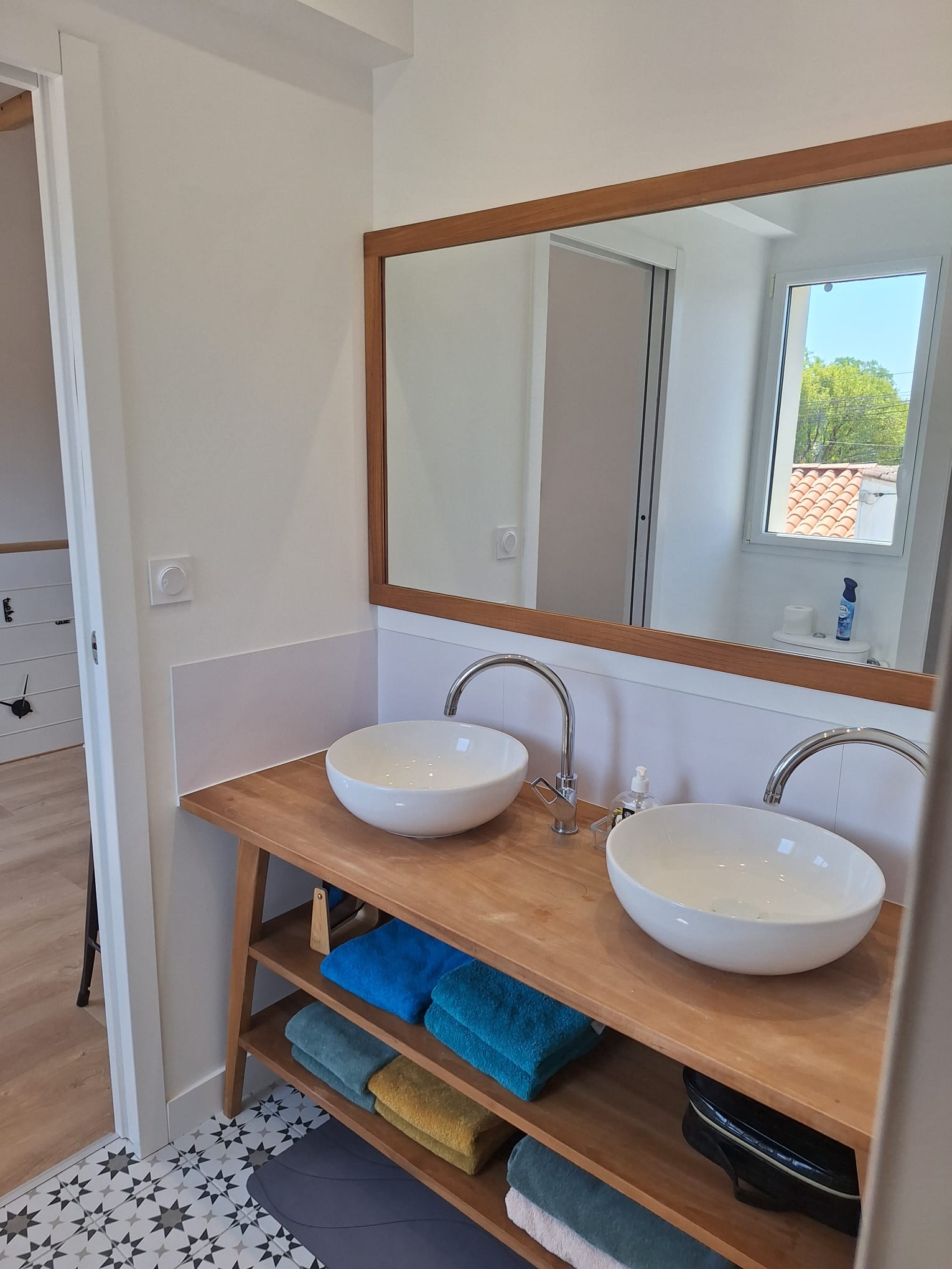 Salle de bain préparée